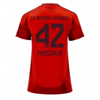 Camiseta Bayern Munich Jamal Musiala #42 Primera Equipación Replica 2024-25 para mujer mangas cortas